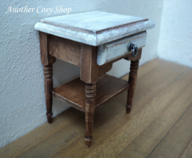 Dollhouse miniature side table 1" scale