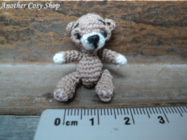 Dollhouse miniature cuddle bear in 1" scale