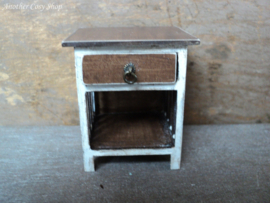 Dollhouse miniature side cabinet with drawer  in 1" scale