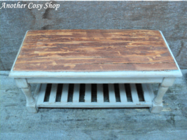 Dollhouse miniature work table grey in 1" scale