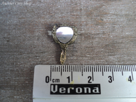 Dollhouse miniature hand mirror in 1"scale