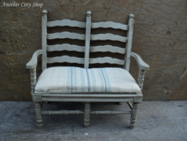 Dollhouse miniature twoseater bench in 1" scale