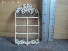 Dollhouse miniature arch window in 1" scale