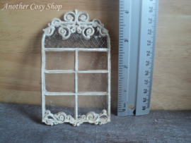 Puppenhaus Miniatur Brocante Dekoration Bogenfenster Maßstab 1:12