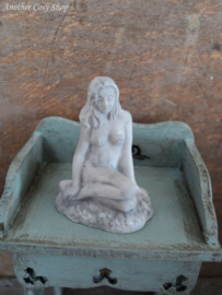 Dollhouse miniature statue sitting artistic nude (no. 5)