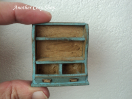 Dollhouse miniature storage bin in 1" scale