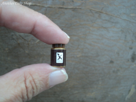 Poppenhuis miniatuur metalen blikje met deksel voor koffie schaal 1:12