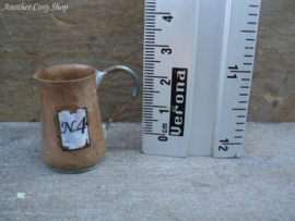 Dollhouse miniature vintage metal pitcher in 1"scale