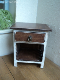 Dollhouse miniature side cabinet with drawer  in 1" scale