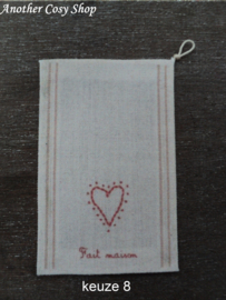 Dollhouse miniature dish cloth with image in one inch scale