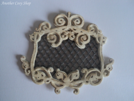 Dollhouse miniature rococo style window in 1"scale