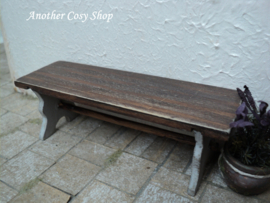 dollhouse miniature garden bench in 1"scale