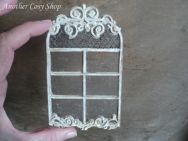 Dollhouse miniature arch window in 1" scale