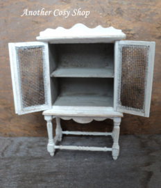Dollhouse miniature cabinet on legs in 1"scale