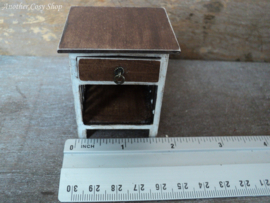 Dollhouse miniature side cabinet with drawer  in 1" scale