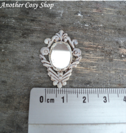 Dollhouse miniature mirror in 1" scale