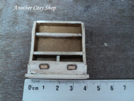 Dollhouse miniature storage bin in 1" scale