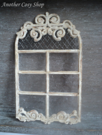 Dollhouse miniature arch window in 1" scale