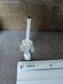 Puppenhaus-Miniaturkerzenhalter mit Kristall  maßstab 1:12
