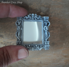 Dollhouse miniature mirror in rococo style 1"scale