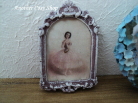 Dollhouse miniature painting ballerina in 1"scale