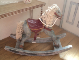 Dollhouse miniature rocking horse