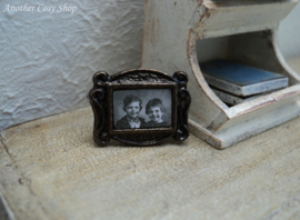 Dollhouse miniature photo frame with picture children 1"scale
