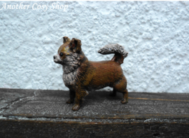 Dollhouse miniature standing dog chihuahua in 1" scale
