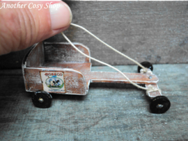 Dollhouse miniature go-kart in 1" scale