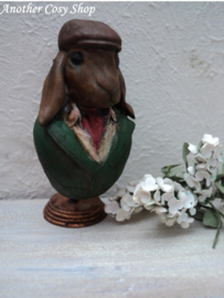 Dollhouse miniature bust statue hare (large) in 1" scale