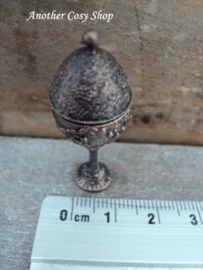 Poppenhuis miniatuur bokaal met deksel (groot) schaal 1:12