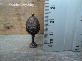 Puppenstuben-Miniatur-Kelch mit Deckel (klein) Maßstab 1:12