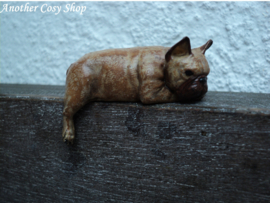 Französische Bulldogge Puppenhaus Miniatur 1:12