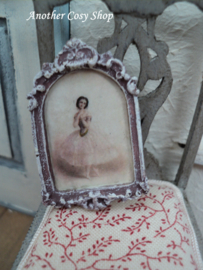 Dollhouse miniature painting ballerina in 1"scale