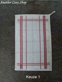 Dollhouse miniature dish cloth with stripes in one inch scale