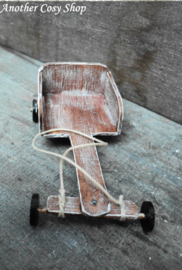 Dollhouse miniature go-kart in 1" scale
