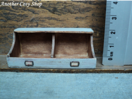 Dolllhouse two compartment box 1" scale