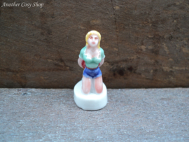 Statue pin-up girl beach ball