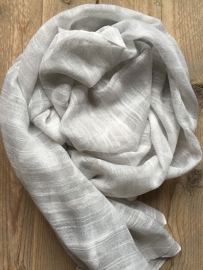 SALE. Sjaal grijs met witte Sterren.
