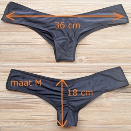 Scrunch cheeky bikini string oranje M 34 / 36