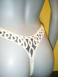 Exclusieve string bikini ecru