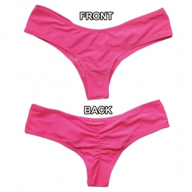 Scrunch cheeky bikini string PINK S 32 34