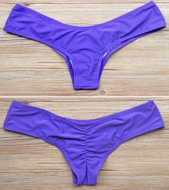 Scrunch cheeky bikini string paars L 36/38