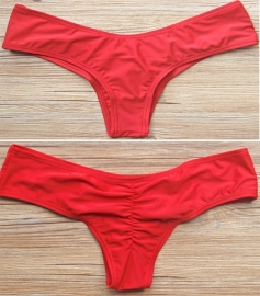 Scrunch bikini cheeky string rood XL 38 40