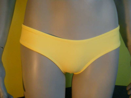 Scrunch cheeky bikini string GEEL M 34 36