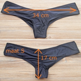 Scrunch bikinibroekje cheeky oranje S 32 34