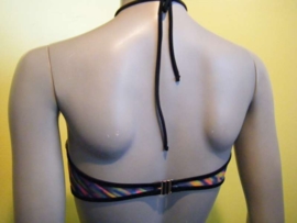 multicolor Shiwi bikini bandeau top 36B