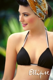 Ellipse Bikini triangle bikini zwart  36B 38C