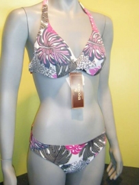 Cocoa bikini bloemenprint roze grijs wit 75C