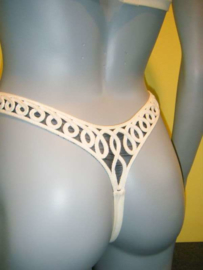 Exclusieve string bikini ecru